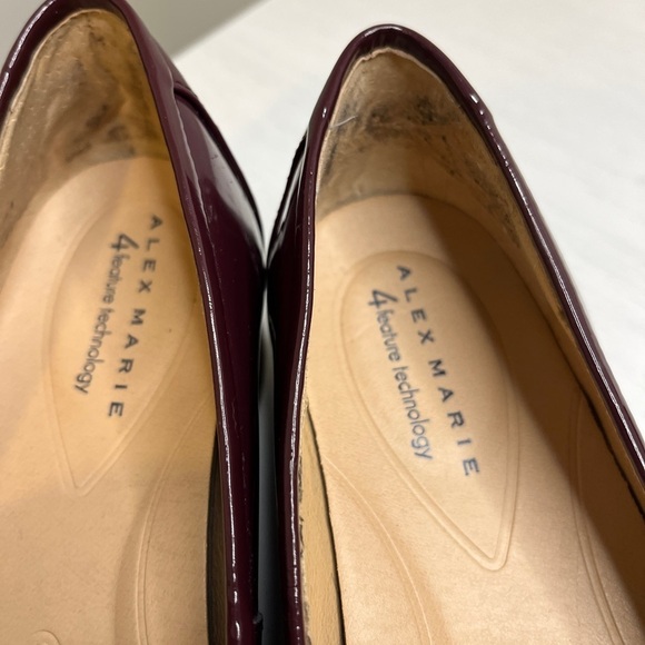 Alex Marie Patent Burgundy Eva Platform Loafers Size 8.5 Academia Preppy - Picture 8 of 12